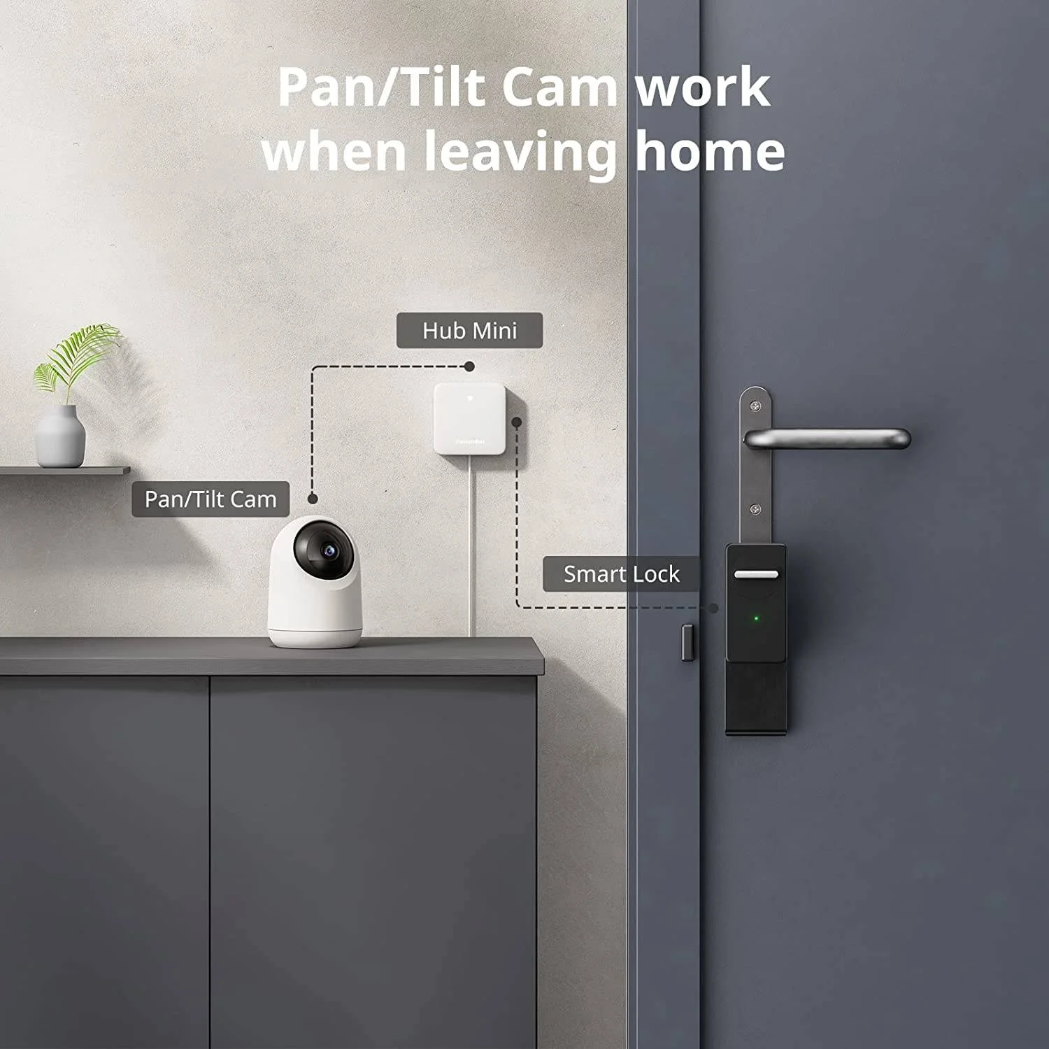 قفل هوشمند SwitchBot، قفل درب الکترونیکی بلوتوثی، قفل درب هوشمند برای باز کردن درها بدون نیاز به تعویض، سازگار با WiFi Bridge (جداگانه فروخته می شود)، مشکی | W1601700-BK