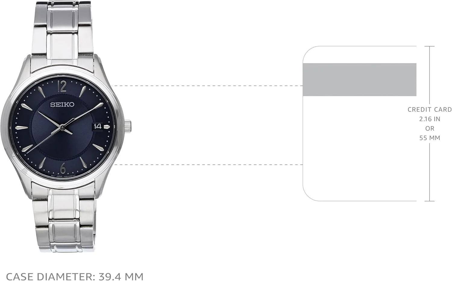 ساعت مچی عقربه‌ای مردانه سیکو با بند استیل مدل SUR419P1