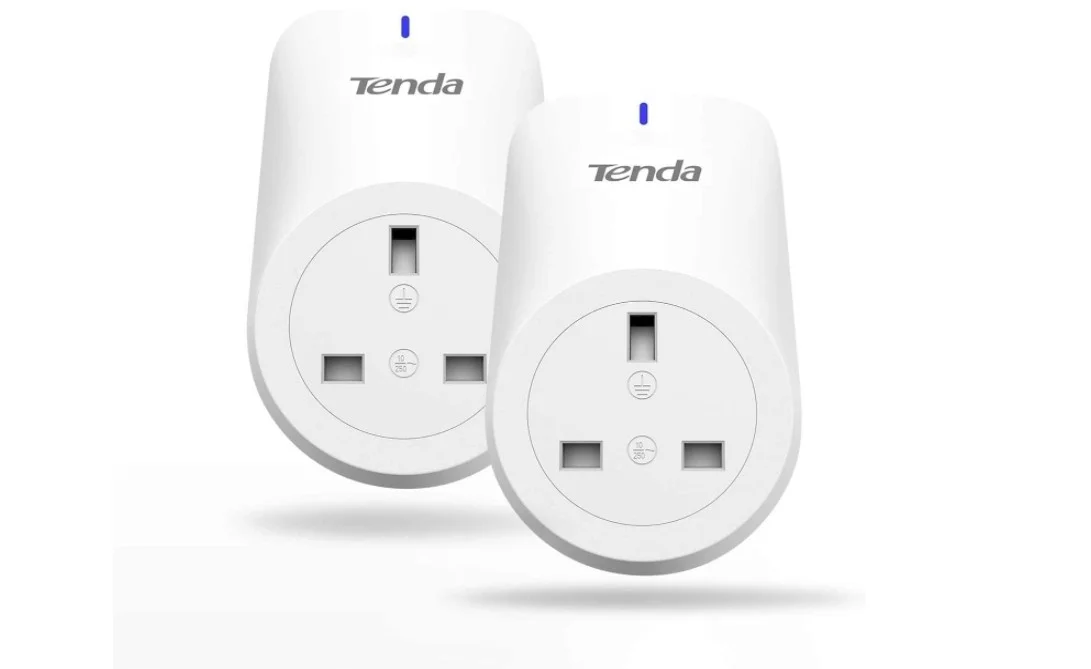 دوشاخه هوشمند وای‌فای Tenda SP6 EU Beli، دسترسی از راه دور، حداکثر جریان 16 آمپر، ولتاژ 100 تا 240 ولت AC، مصرف برق 3.68 کیلووات، 2.4 گیگاهرتز، نوع بی‌سیم 1T1R، سفید، بسته‌ 2 عددی | SP6 EU-2