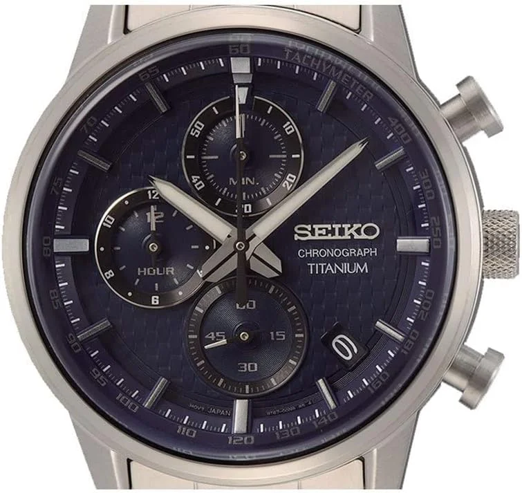 ساعت مچی مردانه سیکو کوارتز تیتانیومی با بند استیل