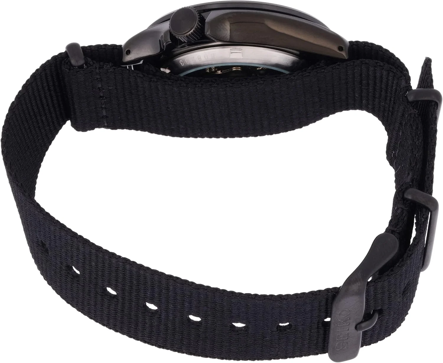 ساعت مچی مردانه سیکو آنالوگ اتوماتیک با بند نایلونی SRPE69K1، مشکی، سایز استاندارد، بند