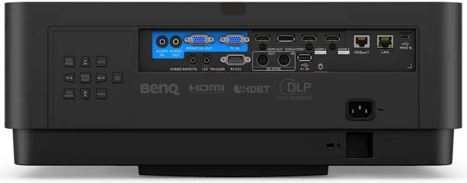 پروژکتور لیزری BenQ LU960ST2، رزولوشن WUXGA، 5200 لومن، تغییر لنز، کیستون 2D و Corner Fit، زوم ثابت، نسبت پرتاب کوتاه، تاخیر 17 میلی‌ثانیه، تصویر پروژکت شده تا 200 اینچ، مشکی | LU960ST2