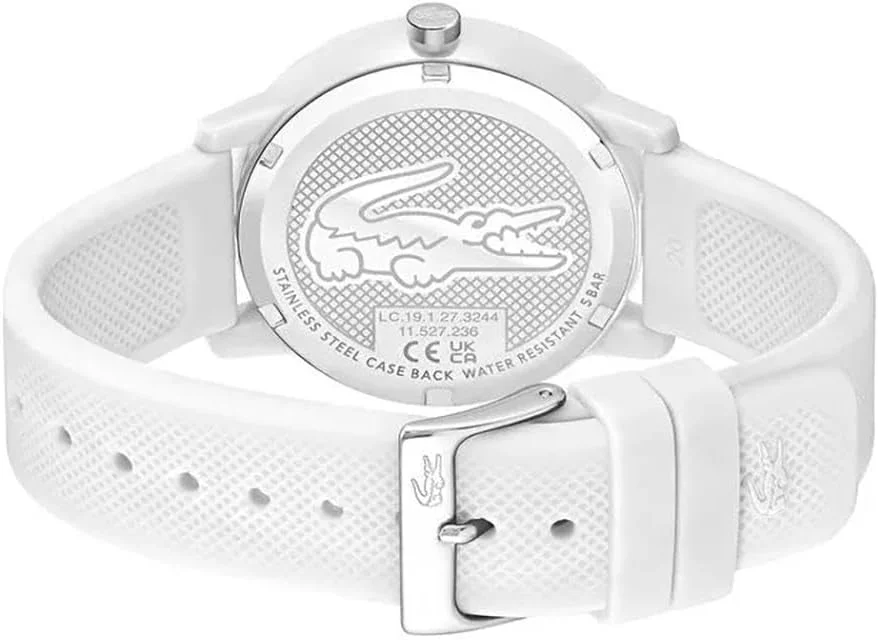 ساعت مچی مردانه لاکوست مدل Lacoste.12.12 با صفحه سفید و بدنه TR90 سفید - 2011308 ساعت مچی مردانه لاکوست مدل Lacoste.12.12 با صفحه سفید و بدنه TR90 سفید - 2011308