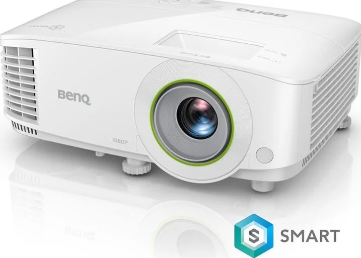 پروژکتور هوشمند تجاری قابل حمل BenQ EH600 1080P | سازگاری با آینه سازی بی سیم سیستم عامل های متعدد | برنامه های داخلی و مرورگر اینترنت برای ارائه آسان در جلسات | بروزرسانی راحت از طریق هوا