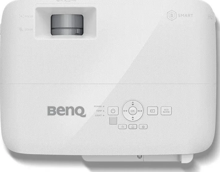پروژکتور هوشمند تجاری قابل حمل BenQ EH600 1080P | سازگاری با آینه سازی بی سیم سیستم عامل های متعدد | برنامه های داخلی و مرورگر اینترنت برای ارائه آسان در جلسات | بروزرسانی راحت از طریق هوا