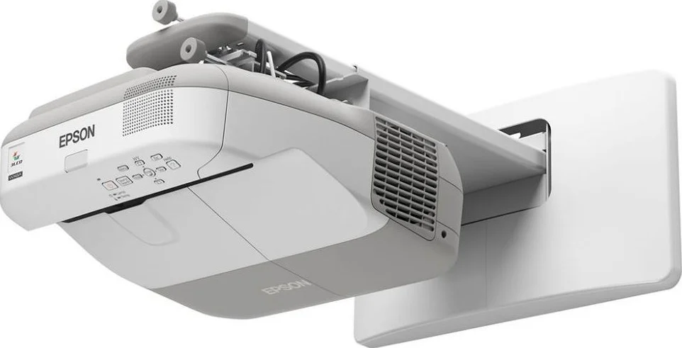 پروژکتور تعاملی فوق العاده کوتاه اپسون مدل EB-685Wi، روشنایی 3300 لومن، رزولوشن WXGA 1280x800، نرخ تازه سازی 100 هرتز - 120 هرتز، تکنولوژی 3LCD، کیفیت تصویر HD