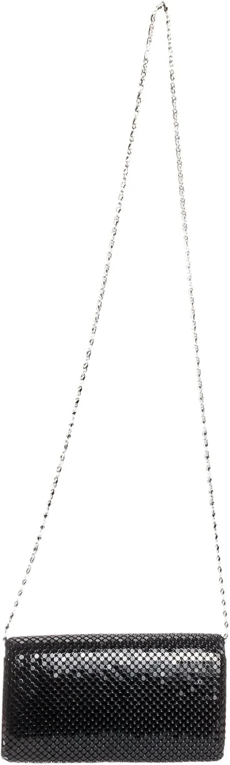 کیف دستی مجلسی فلزی توری جسیکا مک کلینتاک (11.43 سانتی متر × 19.05 سانتی متر × 5.08 سانتی متر، دارای زنجیر شانه)