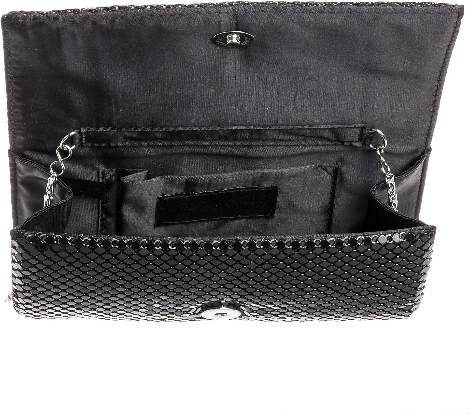 کیف دستی مجلسی فلزی توری جسیکا مک کلینتاک (11.43 سانتی متر × 19.05 سانتی متر × 5.08 سانتی متر، دارای زنجیر شانه)