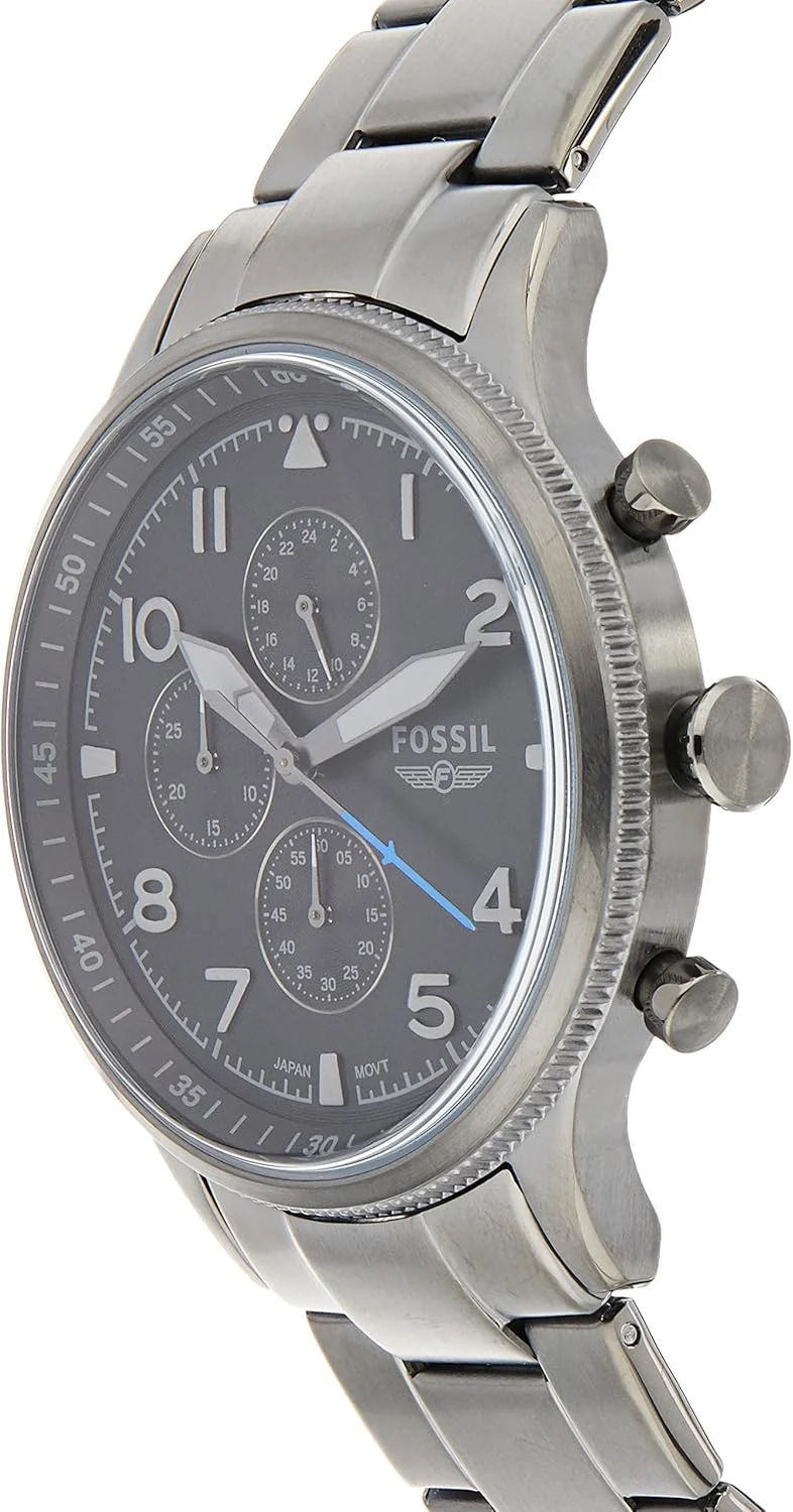 ساعت مچی مردانه فسیل مدل Retro Pilot Fs5834، دودی
