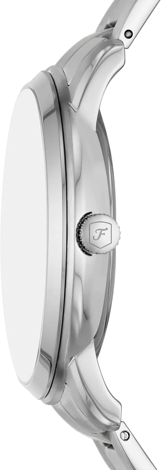 ساعت نقره ای مینیمالیستی نوترای فسیل مدل FS5907