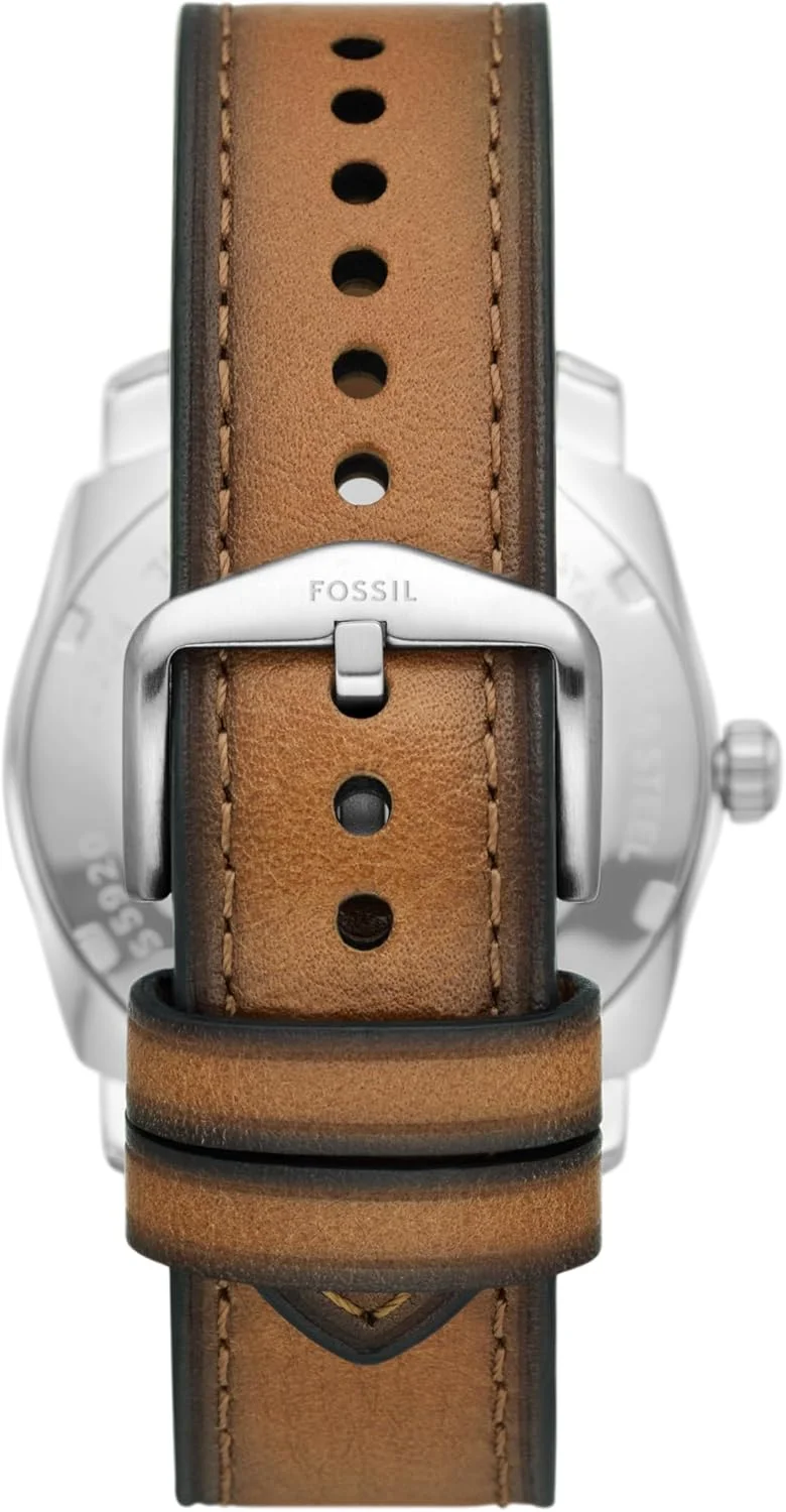 ساعت مچی مردانه فسیل مدل FS4662 ماشین کرنوگراف استیل ضد زنگ - دودی