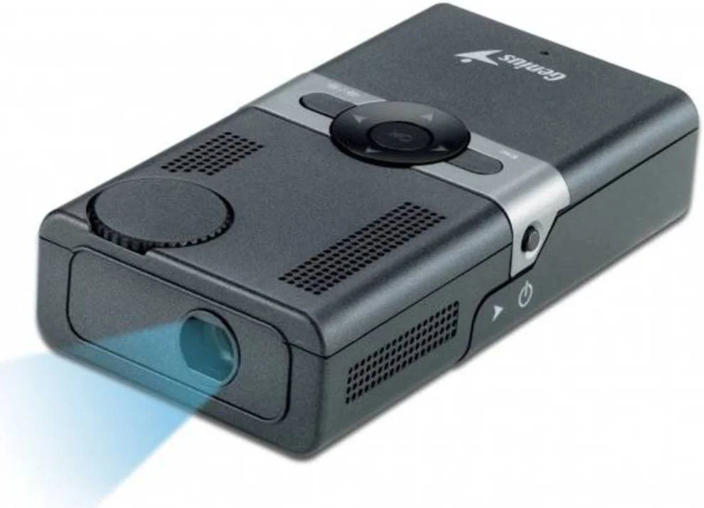 پروژکتور جیبی مستقل Genius Pico، روشنایی 200 لومن، فرم فاکتور جیبی، نور RGB LED، تا 12000 ساعت کارکرد، رزولوشن VGA 640 x 480، مشکی | 32350001101