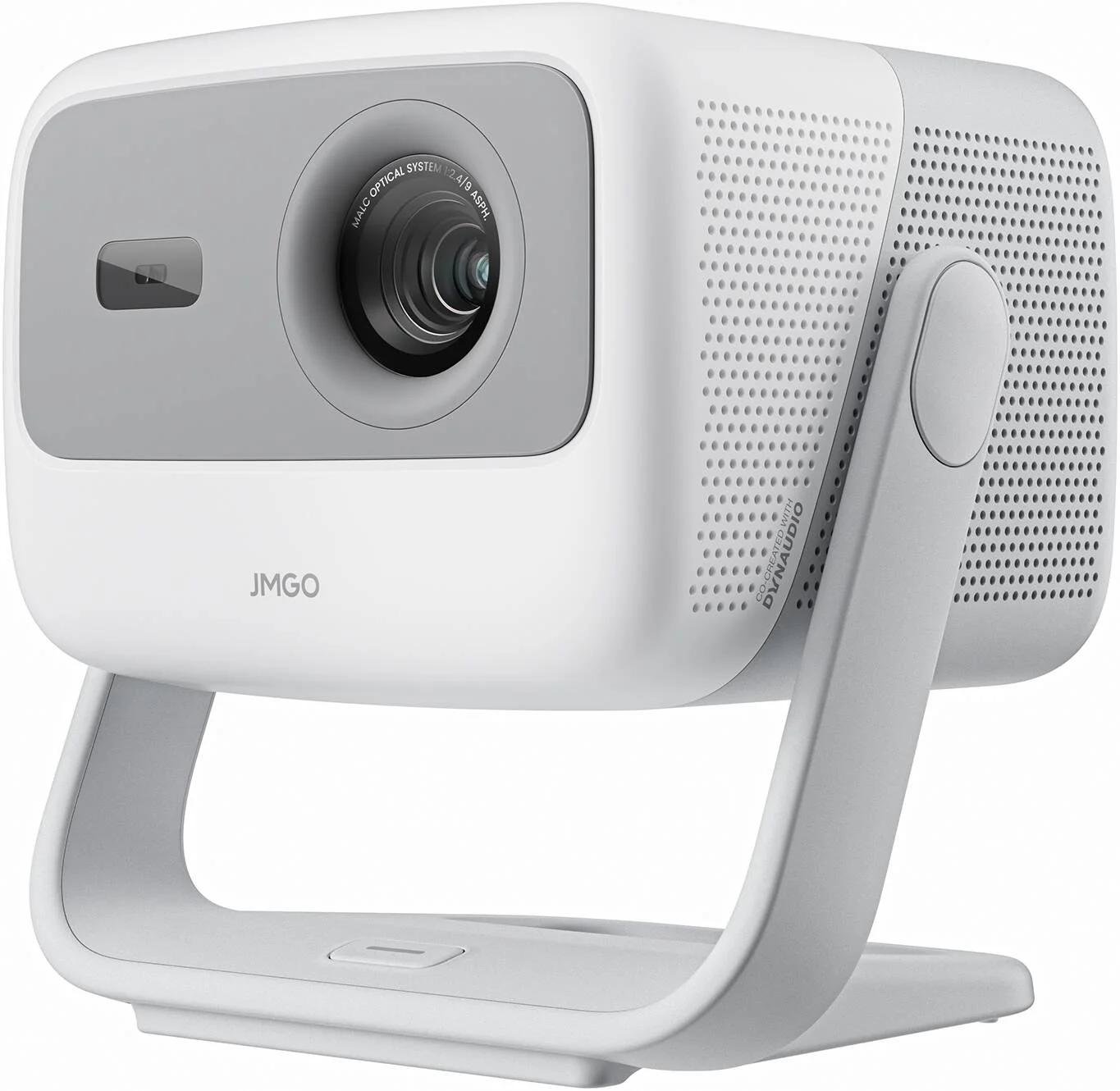 پروژکتور هوشمند لیزری JMGO N1، کیفیت 1080p HD، اپتیک لیزری سه رنگ، 800 لومن CVIA، اندروید TV 11، صدای Dynaudio Dolby، طراحی گیمبال قابل حمل، تجربه سینمای خانگی