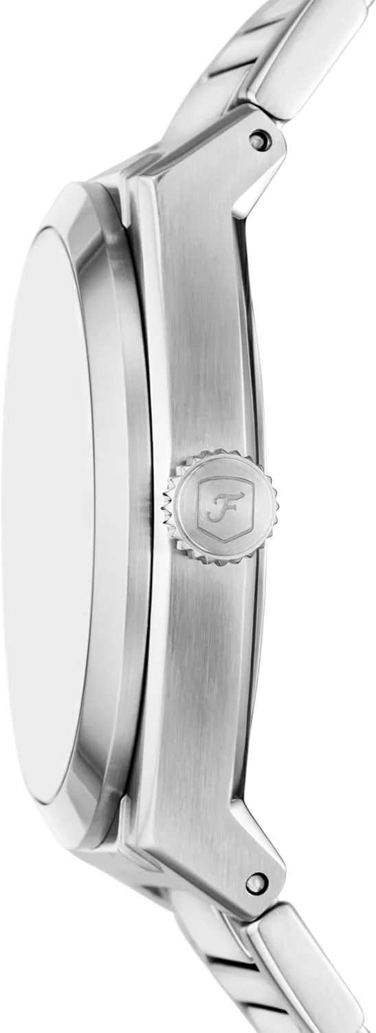 ساعت مچی مردانه فسیل اورت کوارتز با سه عقربه، بدنه استیل ضد زنگ، رنگ: نقره ای/آبی اقیانوسی (مدل: FS6054)