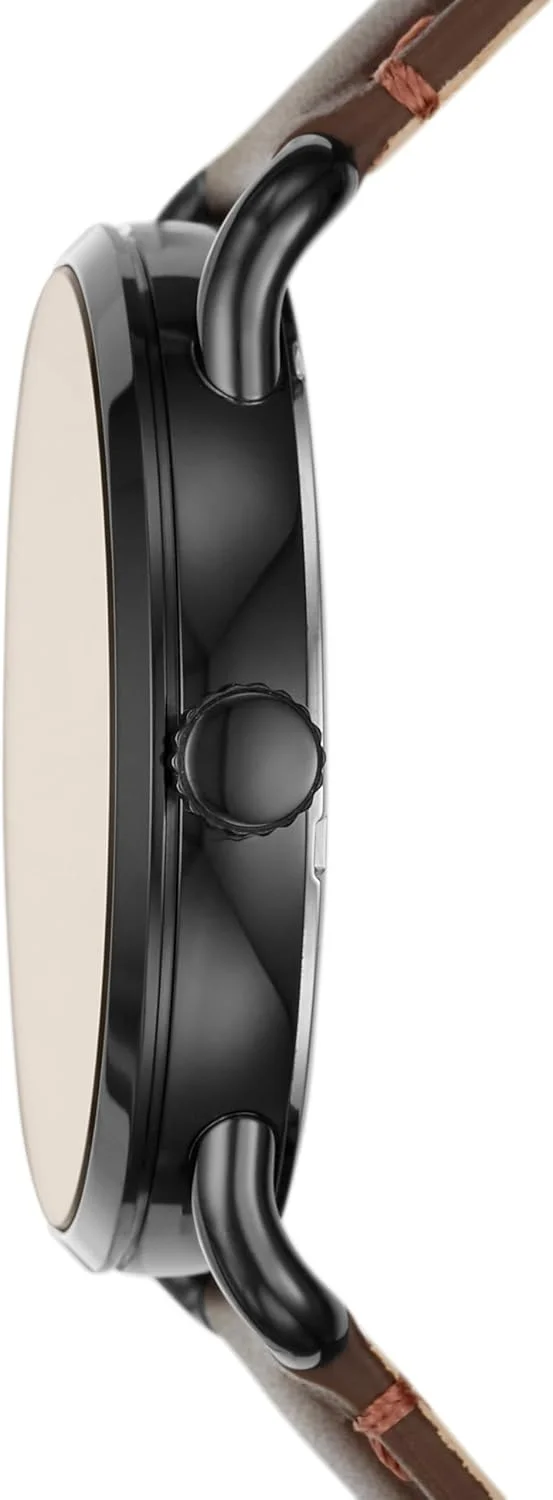 ساعت مچی مردانه فسیل کوپلند با بدنه باریک و بند چرمی اصل