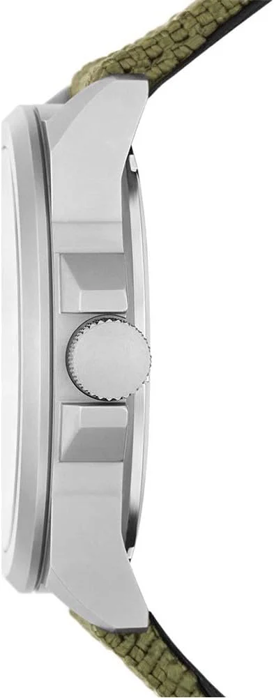 ساعت مچی مردانه فسیل مدل برونسون با سه عقربه و نمایشگر تاریخ، بدنه استیل، FS5918