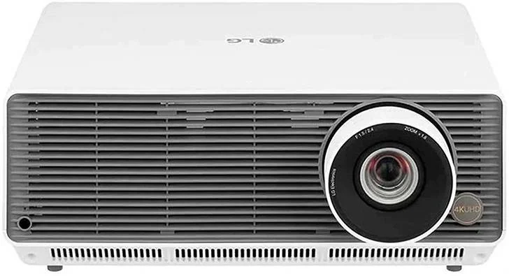پروژکتور لیزری 4K UHD ال‌جی ProBeam BU60RG، 6000 انسی لومن، رزولوشن 3840x2160، تنظیم 12 نقطه ای تصویر، اتصال بی‌سیم/BT، زوم 1.6x، سازگار با HDR10، 2xHDMI/USB، سفید | LGBU60RG.AMA