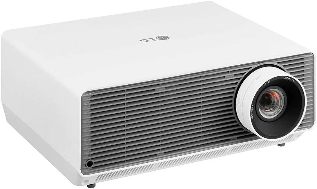 پروژکتور لیزری 4K UHD ال‌جی ProBeam BU60RG، 6000 انسی لومن، رزولوشن 3840x2160، تنظیم 12 نقطه ای تصویر، اتصال بی‌سیم/BT، زوم 1.6x، سازگار با HDR10، 2xHDMI/USB، سفید | LGBU60RG.AMA