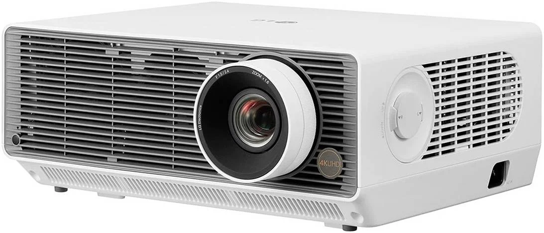 پروژکتور لیزری 4K UHD ال‌جی ProBeam BU60RG، 6000 انسی لومن، رزولوشن 3840x2160، تنظیم 12 نقطه ای تصویر، اتصال بی‌سیم/BT، زوم 1.6x، سازگار با HDR10، 2xHDMI/USB، سفید | LGBU60RG.AMA
