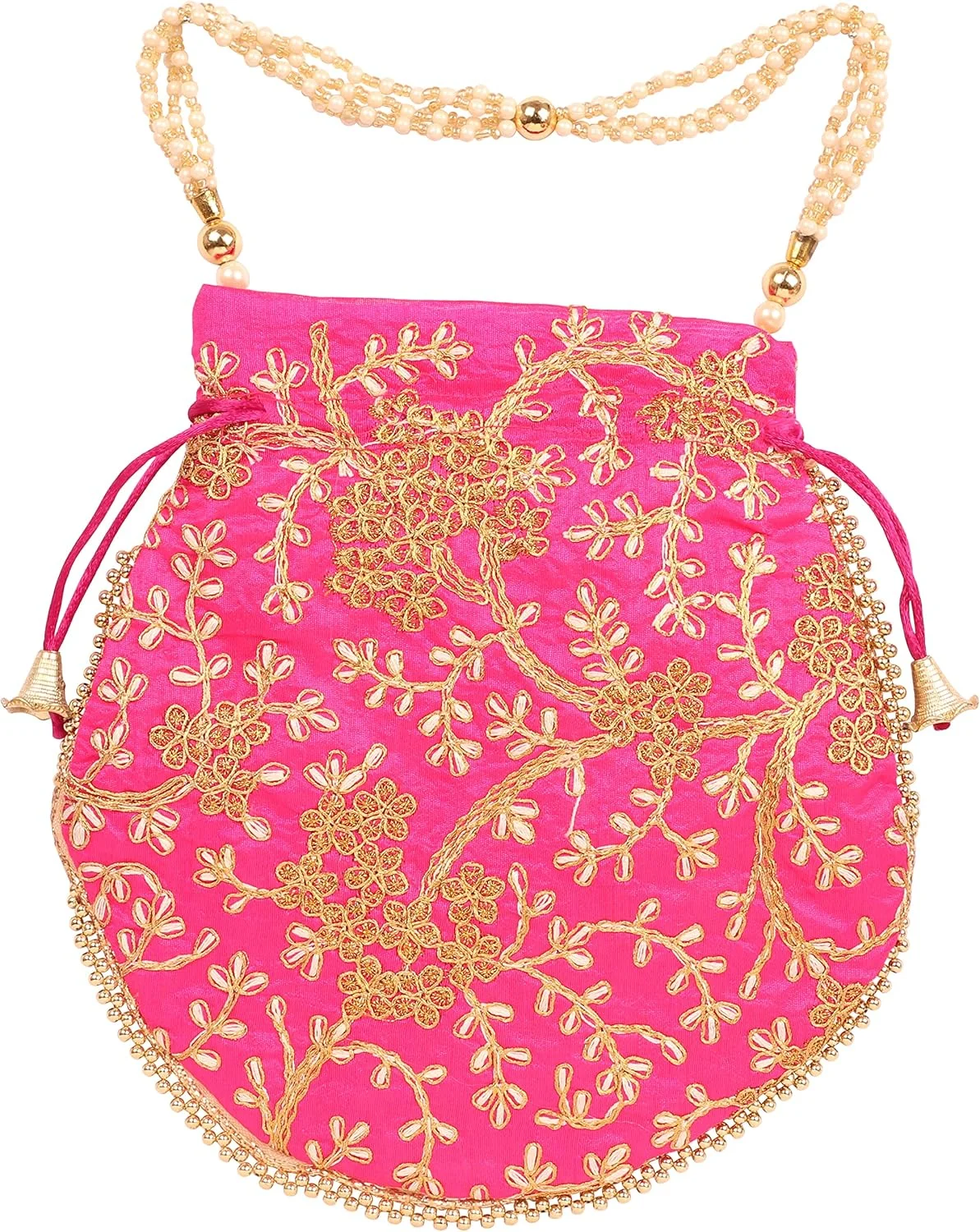 کیف دستی مجلسی زنانه با گلدوزی دستی و منجوق دوزی، مناسب مهمانی، عروسی، هدیه، رنگ صورتی سرخابی، طلایی و مروارید کیف دستی مجلسی زنانه با گلدوزی دستی و منجوق دوزی، مناسب مهمانی، عروسی، هدیه، رنگ صورتی سرخابی، طلایی و مروارید