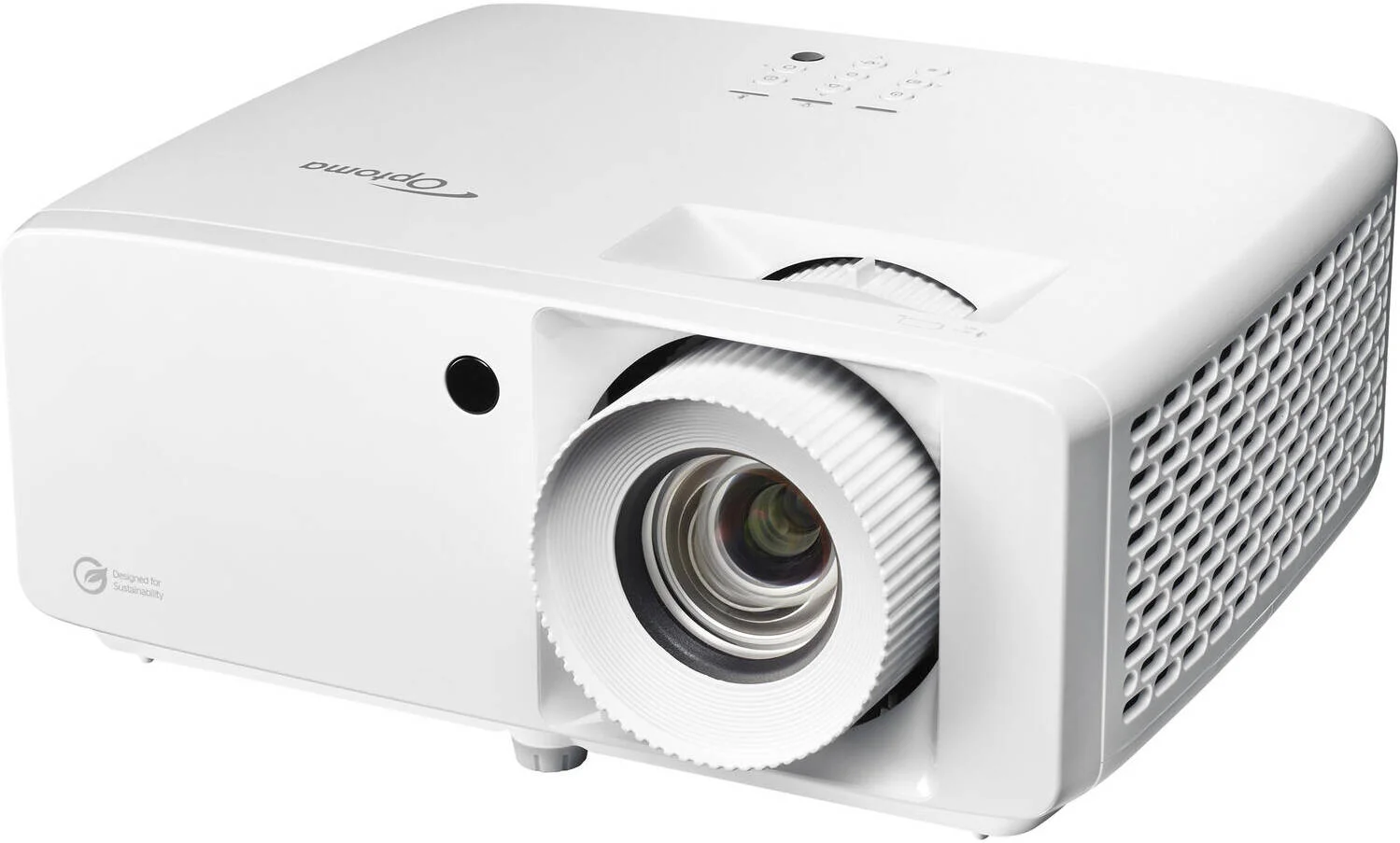 پروژکتور Optoma UHZ66، تکنولوژی DLP، رزولوشن 4K UHD، 4000 لومن، نسبت تصویر اصلی 16:9، نوع منبع نور لیزری، قابلیت Full 3D، پروجکشن 360 درجه، سفید | E9PD7LD01EZ2