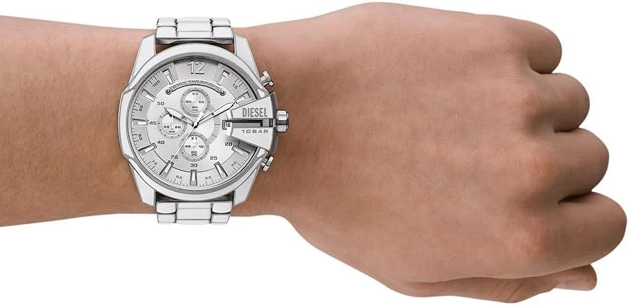 ساعت مردانه سری Chief دیزل، موتور کرنوگراف با بند سیلیکونی، استیل ضد زنگ یا چرمی