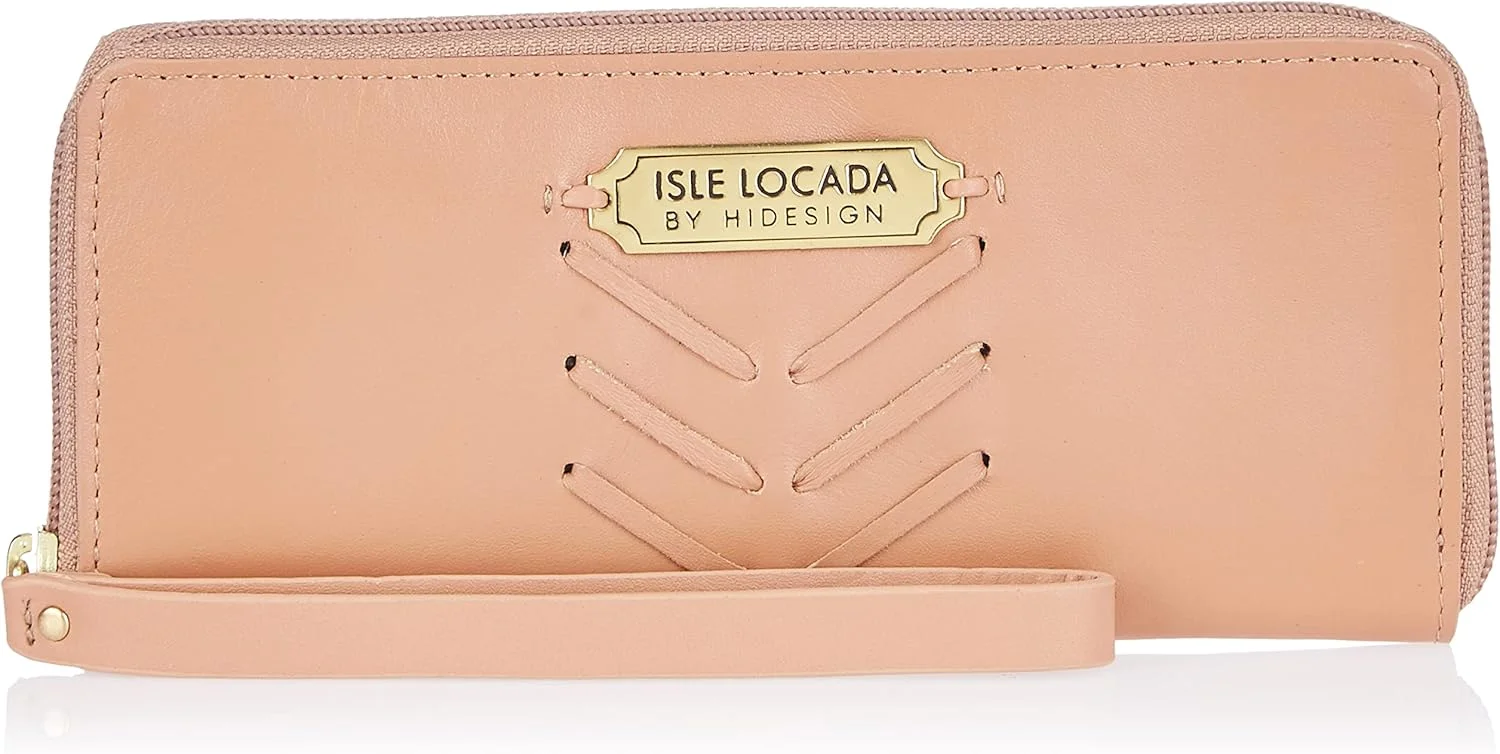 کیف پول زنانه چرم طبیعی Isle Locada بای هایدساین مدل L-ZIP AROUND