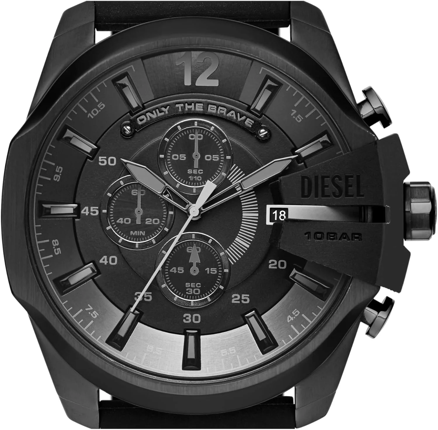 ساعت مچی مردانه دیزل Mega Chief با بدنه استیل ضد زنگ و حرکت آنالوگ یا دیجیتال