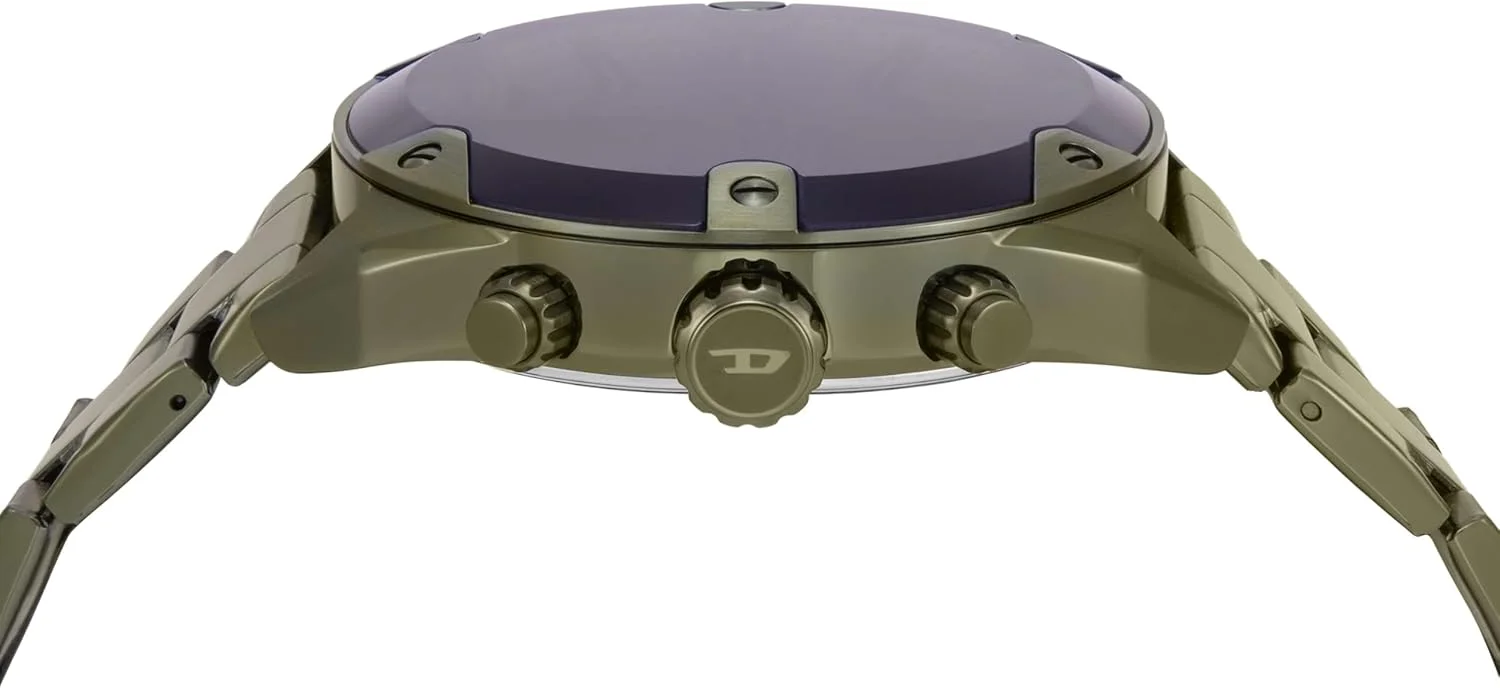 ساعت مردانه دیزل مدل Spiked، ساعت کرنوگراف با دستبند استیل ضد زنگ یا بند چرمی اصل