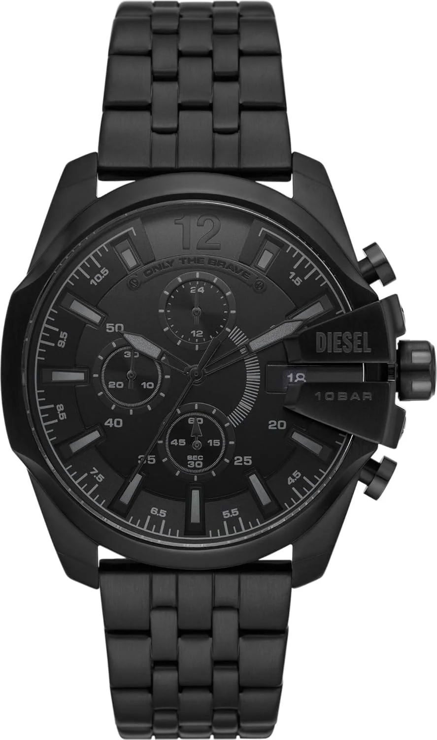 Diesel Baby Chief watch for men, Chronograph movement with Silicone, Stainless steel or Leather strap