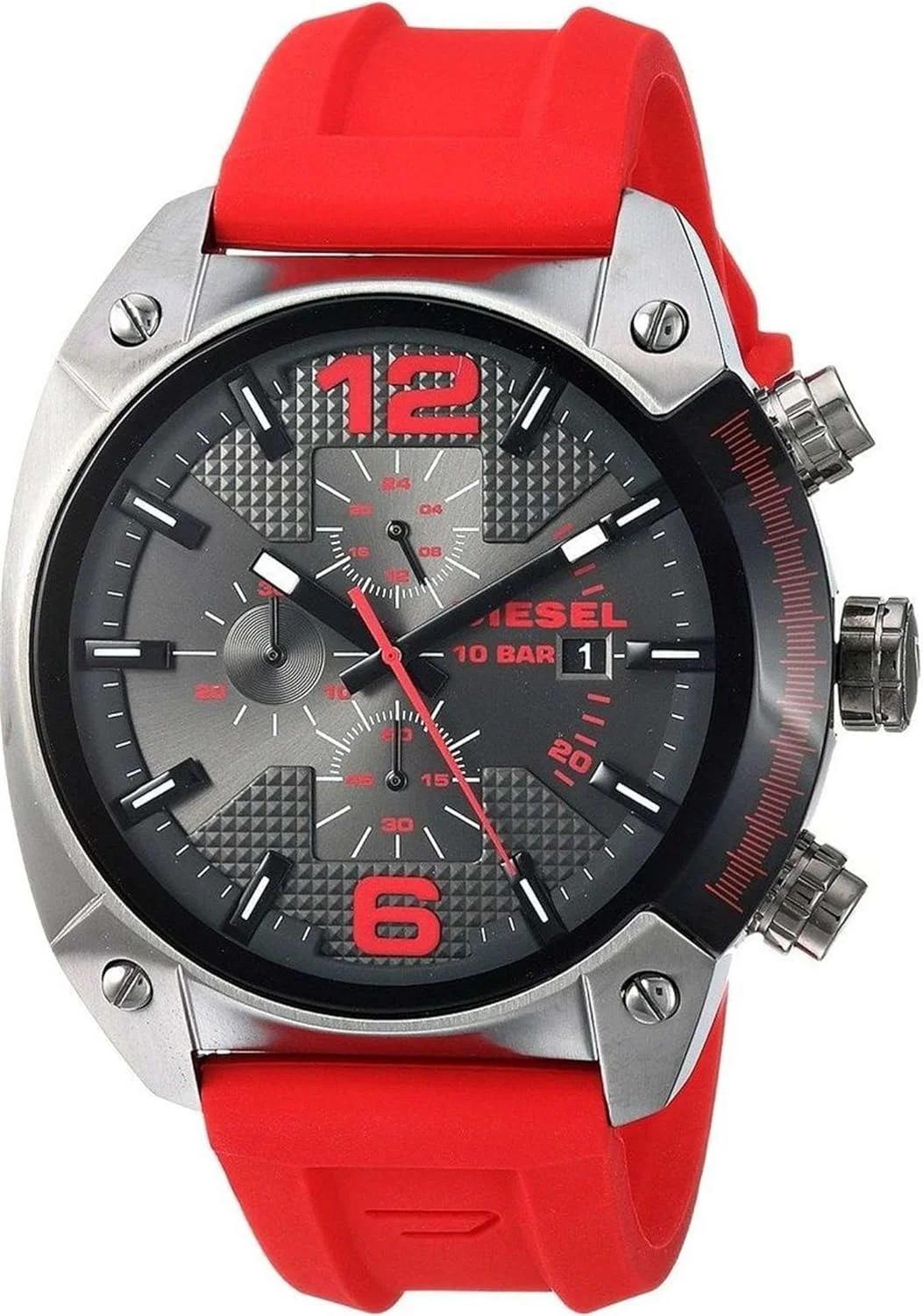 ساعت مچی کرنوگراف دیزل Overflow مردانه، بدنه و بند استیل ساعت مچی کرنوگراف دیزل Overflow مردانه، بدنه و بند استیل