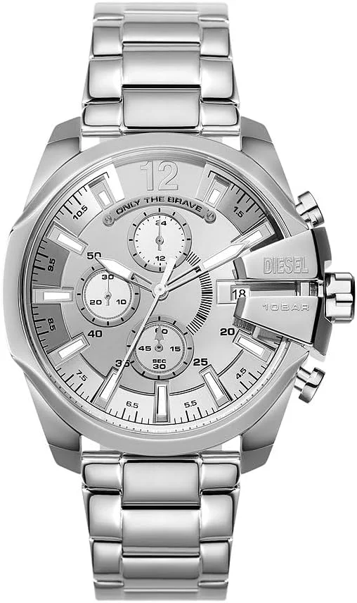 ساعت مچی دیزل بیبی چیف مردانه، موتور کرنوگراف با بند سیلیکونی، استیل ضد زنگ یا چرمی