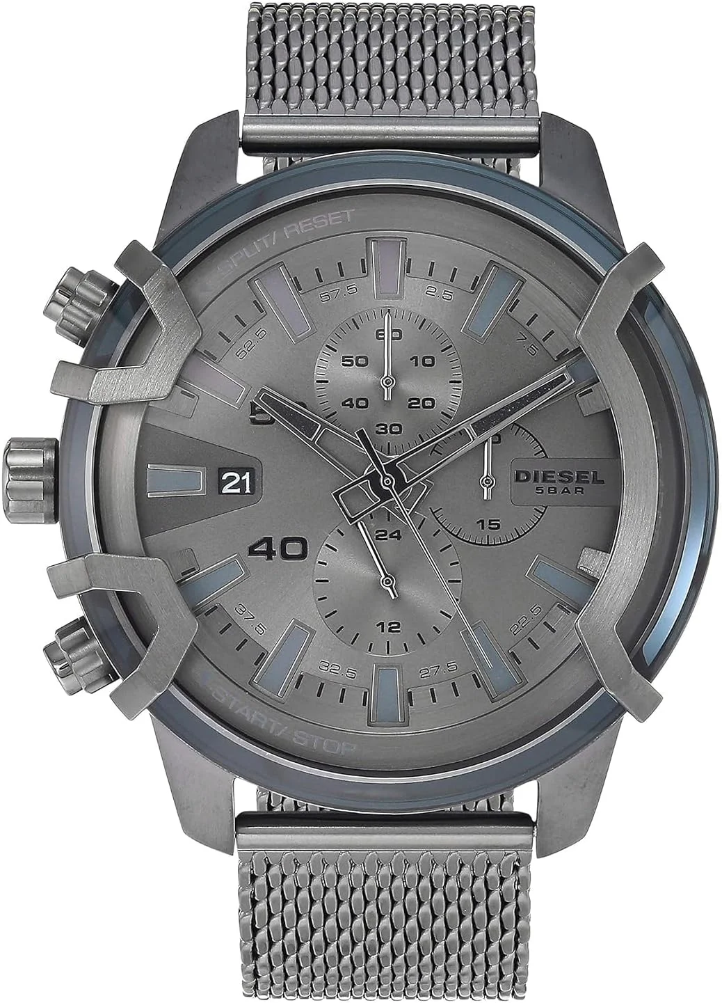 ساعت مچی مردانه دیزل مدل Griffed با بند استیل ضد زنگ، رنگ خاکستری تیره، سایز 22 (مدل: DZ4536) ساعت مچی مردانه دیزل مدل Griffed با بند استیل ضد زنگ، رنگ خاکستری تیره، سایز 22 (مدل: DZ4536)