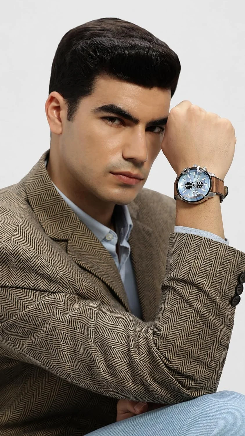 ساعت مچی مردانه دیزل Griffed با بند استیل، چرمی یا سیلیکونی؛ کرنوگراف 48 میلی‌متری یا 42 میلی‌متری