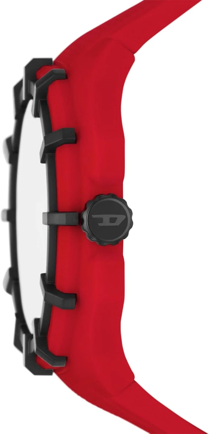 ساعت مچی مردانه دیزل مدل DZ1989 با قاب 51 میلیمتری، کوارتز، نایلون سبک و سیلیکون سه عقربه، رنگ: قرمز، یک سایز، ساعت کرنوگراف قابدار - DZ1989 ساعت مچی مردانه دیزل مدل DZ1989 با قاب 51 میلیمتری، کوارتز، نایلون سبک و سیلیکون سه عقربه، رنگ: قرمز، یک سایز، ساعت کرنوگراف قابدار - DZ1989
