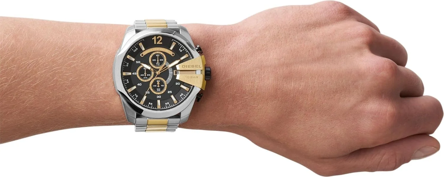 ساعت مچی دیزل مگا چیف مردانه با بند استیل ضد زنگ