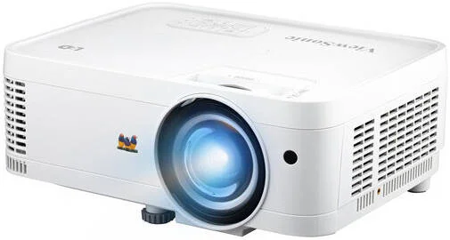 پروژکتور LED با پرتاب کوتاه ویوسونیک LS550WH، روشنایی 3000 لومن LED، F 2.6-6.9mm، زوم اپتیکال ثابت، نسبت پرتاب کوتاه 0.49، پروجکشن 360 درجه، کیستون H/V، سفید | LS550WH