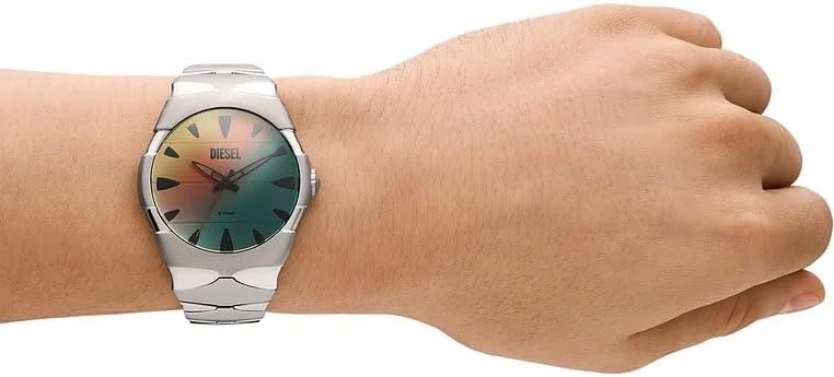 ساعت مچی آنالوگ مردانه دیزل مدل D-Sruptor، نقره ای