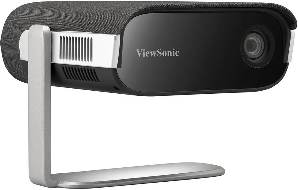 پروژکتور ViewSonic M1X، سیستم تصویر WVGA 0.2 اینچی، رزولوشن اصلی 854 x 480، روشنایی 360 لومن LED، نسبت پرتاب 1.2، لنز F 1.7، F 5.5mm، اندازه تصویر 24 تا 100 اینچ، مشکی | M1X
