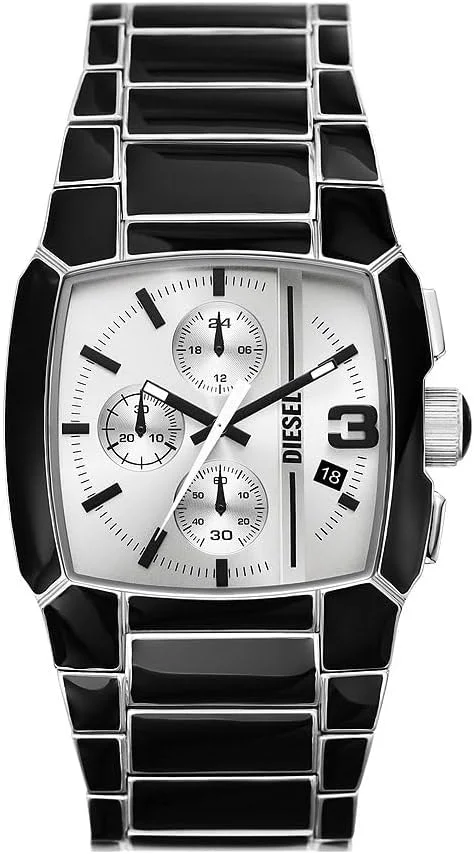 ساعت مچی مردانه دیزل Cliffhanger با موتور کرونوگراف، بدنه استیل ضد زنگ 40 میلی‌متری و بند چرمی یا استیل