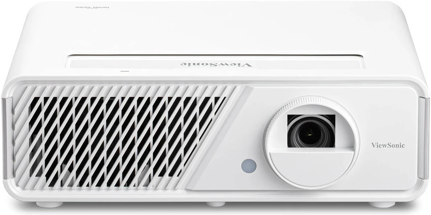 پروژکتور سینمای خانگی هوشمند DLP فول اچ دی ViewSonic X1 با روشنایی 3100 لومن، اندازه نمایشگر 60 تا 150 اینچ، زوم اپتیکال 1.3x، اتصال Wi-Fi و BT، ورودی 4K UHD PC، 2 عدد HDMI و 1 عدد USB Type-C، سفید | X1