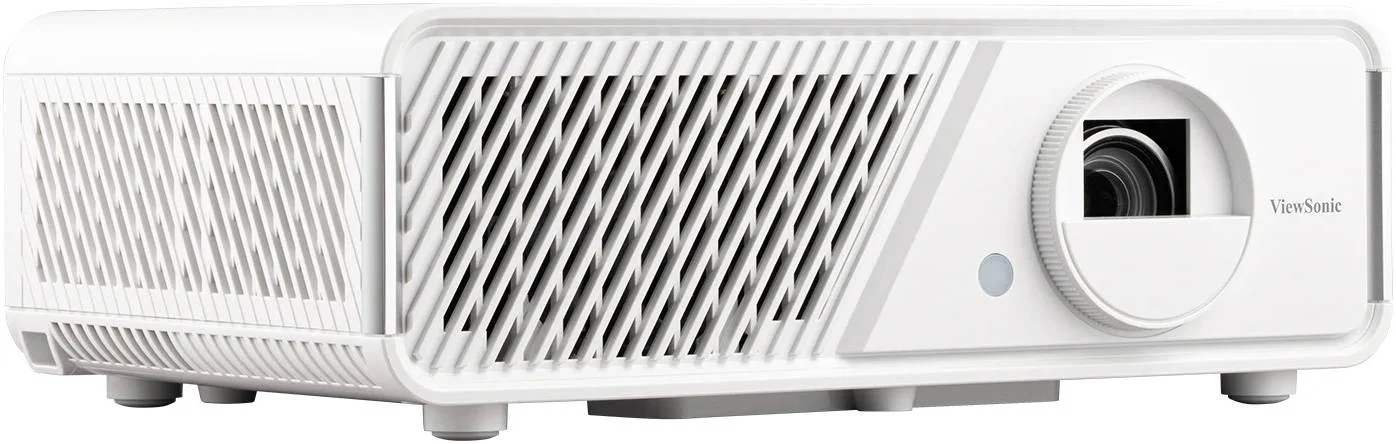 پروژکتور سینمای خانگی هوشمند DLP فول اچ دی ViewSonic X1 با روشنایی 3100 لومن، اندازه نمایشگر 60 تا 150 اینچ، زوم اپتیکال 1.3x، اتصال Wi-Fi و BT، ورودی 4K UHD PC، 2 عدد HDMI و 1 عدد USB Type-C، سفید | X1