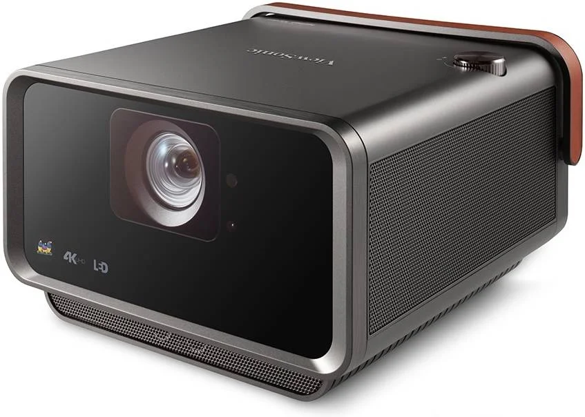 پروژکتور هوشمند LED قابل حمل با پرتاب کوتاه 4K UHD ویوسونیک X10-4K+، روشنایی 2500 لومن LED، بلندگوهای Harman Kardon، عملکرد هوشمند + کنترل صوتی، BT / Wi-Fi / RJ45، USB-C / A، HDMI، مشکی | X10-4K+