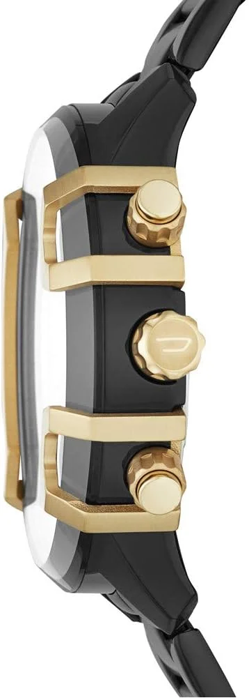 ساعت مچی مردانه دیزل مدل Griffed، کرنوگراف، بدنه استیل ضد زنگ مشکی، DZ4525