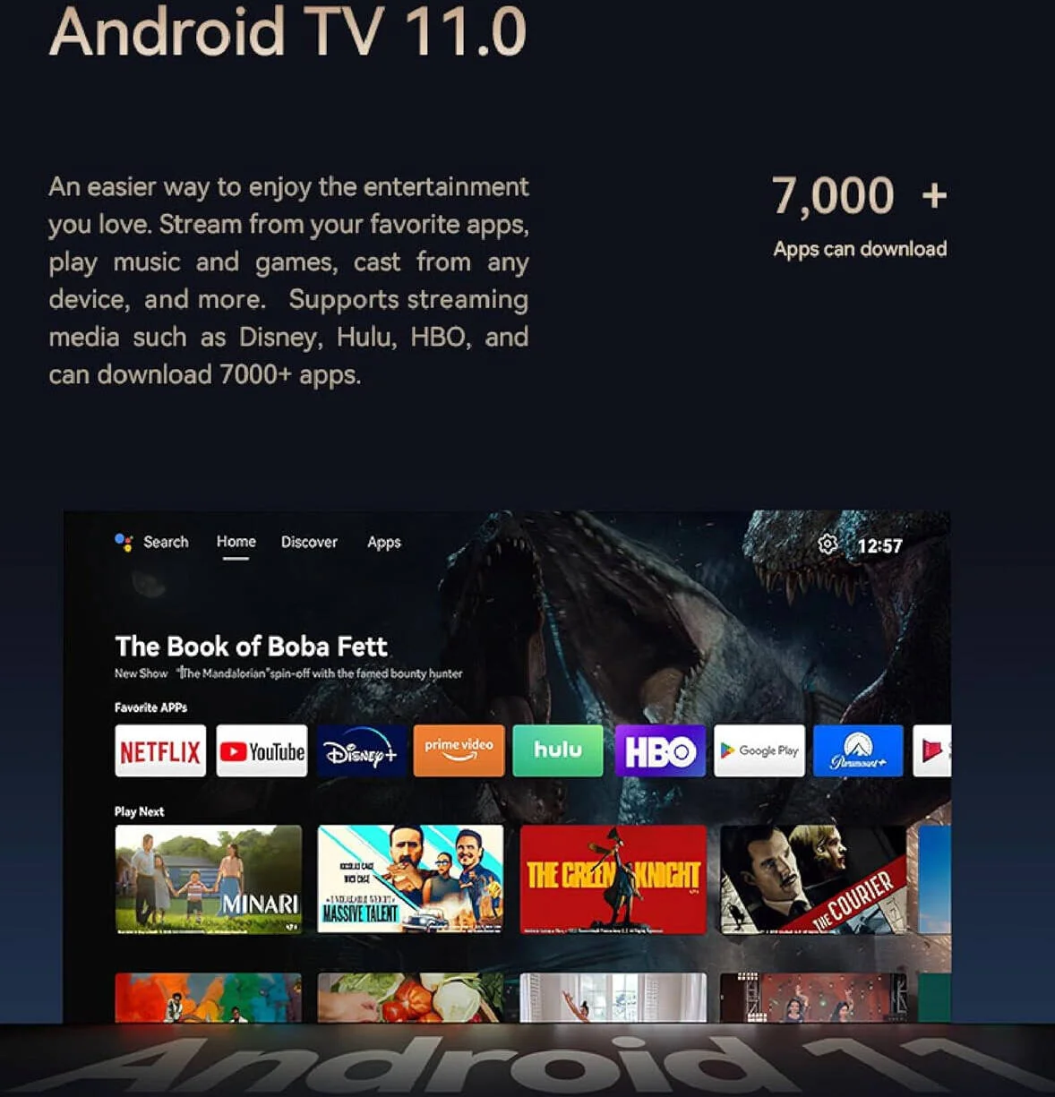 پروژکتور هوشمند ال ای دی Wanbo Cube 2 Pro، رزولوشن FHD 1080p، روشنایی 500 انسی لومن، بلوتوث صوتی 5.0، Chromecast و Android 11.0 داخلی، 2 بلندگوی 5 واتی، فوکوس خودکار + جلوگیری از موانع، آبی تیره | C2PRO