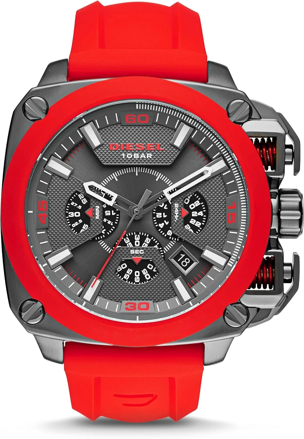 ساعت مچی مردانه دیزل مدل BAMF کرنوگراف با صفحه خاکستری - DZ7368