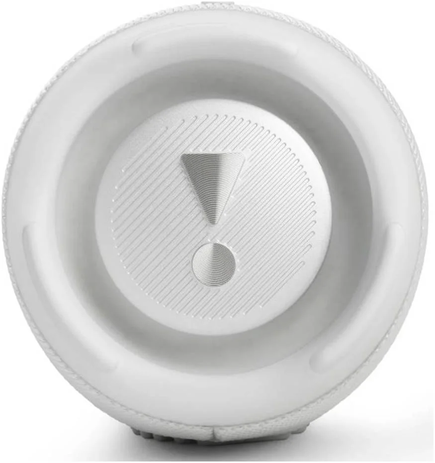 اسپیکر بلوتوثی JBL Charge 5، مناسب فضای باز، ضد آب، دارای استاندارد ضد گرد و غبار، تا 20 ساعت پخش مداوم، قابلیت اتصال همزمان به دو دستگاه موبایل، اتصال USB Type-C، سفید | CHARGE5-WH