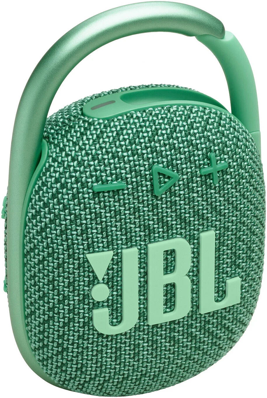 اسپیکر بلوتوثی قابل حمل JBL Clip 4 ECO، اتصال بلوتوث 5.1، توان خروجی 5 وات، محافظت دارای رتبه IP67، کارابین یکپارچه، فرکانس 100 هرتز - 20 کیلوهرتز، عمر باتری 10 ساعته، سبز | JBLCLIP4ECOGRN