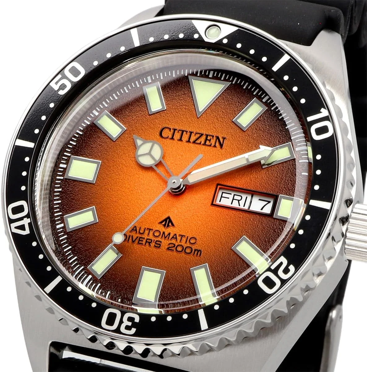 ساعت مچی مردانه سیتیزن مدل NY0120-01Z اتوماتیک مکانیکی بند رابر مناسب غواصی