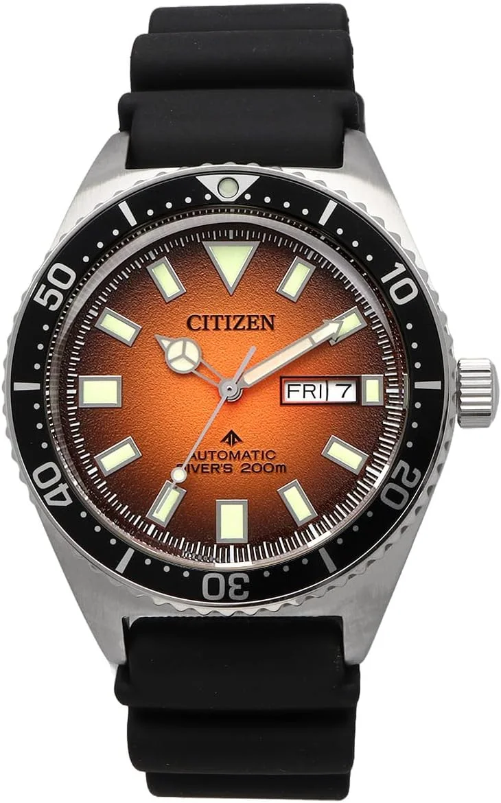 ساعت مچی مردانه سیتیزن مدل NY0120-01Z اتوماتیک مکانیکی بند رابر مناسب غواصی